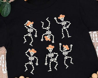 Dancing Skeletons Shirt, Halloween Toddler Shirt, Kids Halloween Shirt, Kids Skeleton Shirt, Toddler Skeleton Shirt, Youth Skeleton Tee