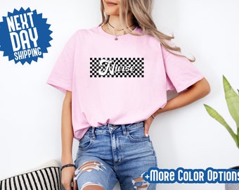 Checkered Nurse Shirt, Retro Nurse Shirt, Gift For Nurse, RN Shirt, Registered Nurse Shirt, New Nurse Shirt, Nursing Graduation Shirt
