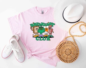 Aesthetic Breakfast Club Shirt, Pancake And Coffee Shirt, Vintage Breakfast Shirt, Brunch Shirt