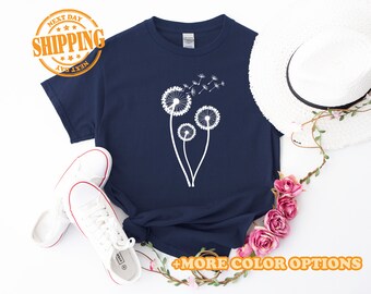 Dandelion Shirt, Inspirational Shirt, Windflower Tee, Meditation Gift, Yoga Shirt, Windflower Shirt, Dandelion Shirt for Her, Bday Shirt