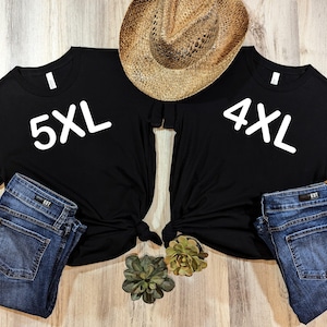 Personalized Shirt, Adult Unisex Sizing 4XL 5XL, Shirt for Oversized, Plus Size Shirt, Custom Design T-Shirt, Big Size Shirt, 5XL T-Shirt