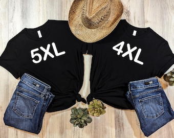 Personalized Shirt, Adult Unisex Sizing 4XL 5XL, Shirt for Oversized, Plus Size Shirt, Custom Design T-Shirt, Big Size Shirt, 5XL T-Shirt