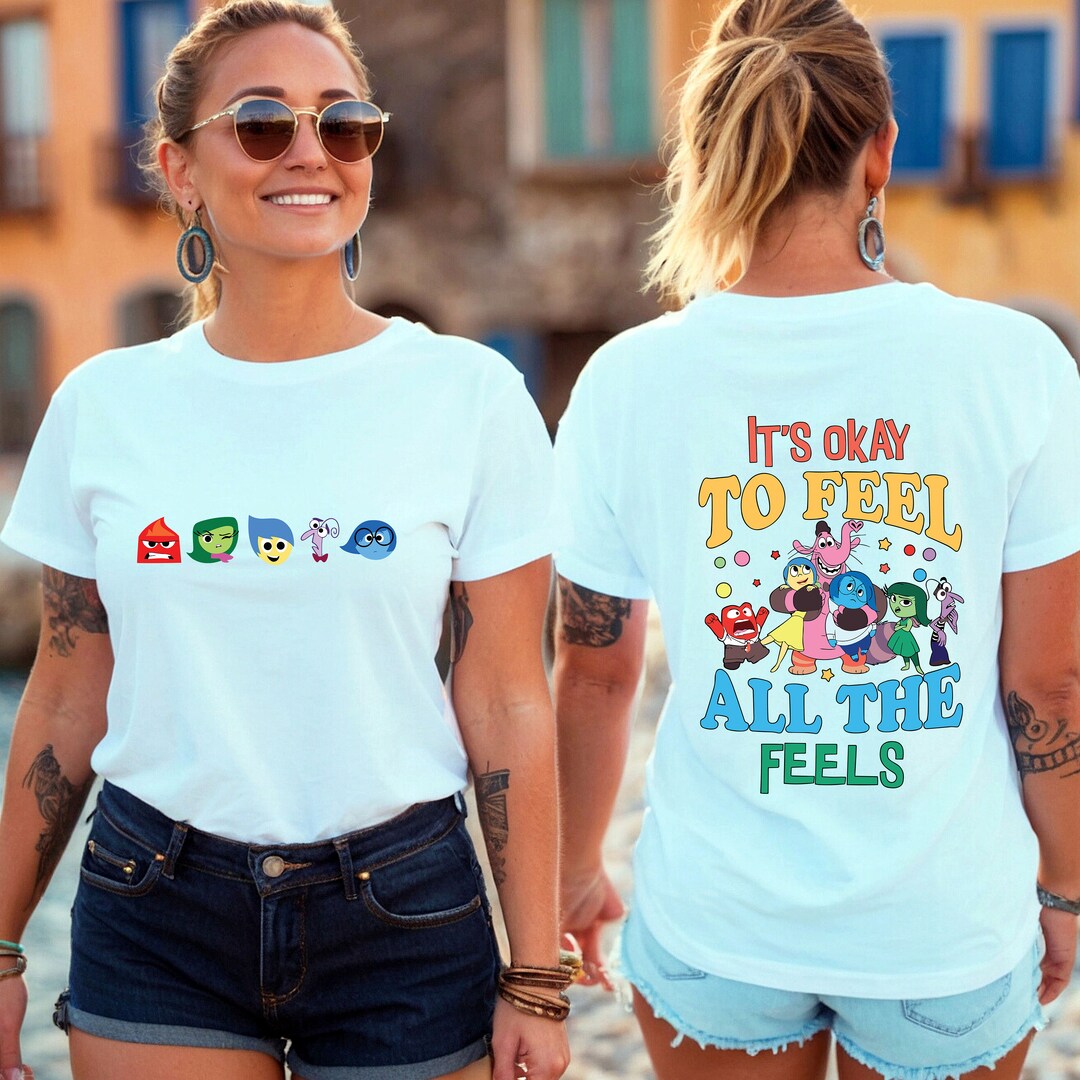 Okay To Feel All the Feels Face Graphic T Shirts