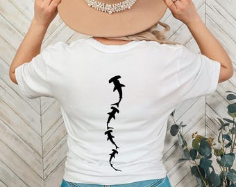 Hammer Head Shark Shirt, Save The Ocean Marine Biologist Gift, Respect The Locals Shark Tee, Gifted For Daughter, Nature Tee