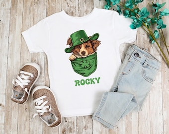 St Patricks Day Shirts ,Toddler St Patricks Day Puppy ,Boys Green St Patrick's Day Outfit ,Kids St Patricks Shirts ,Boys Shamrock Shirt