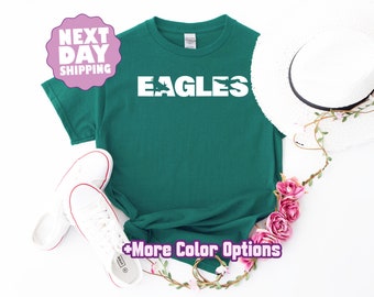 Eagles Shirt, Eagles Mascot Game Day Tee, School Spirit Shirt for Football Fans, Custom Team Mascot T-Shirt Gift