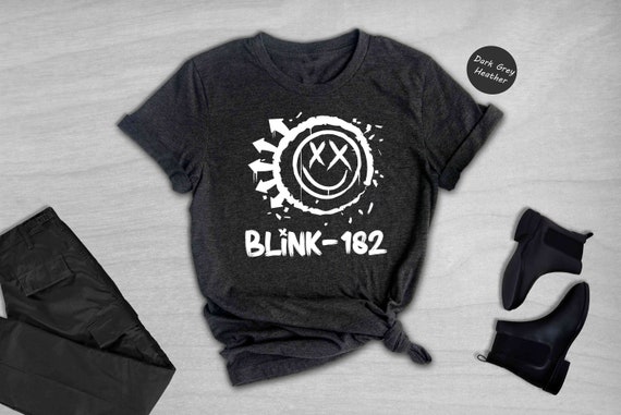 Blink 182 Shirt, Vintage Band Shirt, Smile Face Shirt, Vintage Smile Tee, Blink 182 Band Tee, Vintage Style, Blink 182 Rock Shirt