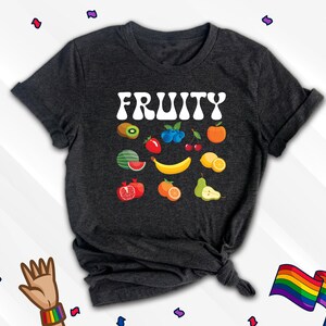 Fruity Shirt, Fruity Lesbian Shirt, Strawberry Cottagecore Shirt, Lesbian Shirt, Funny Lesbian Shirt, Lesbian Fruity Shirt, LGBT Shirt