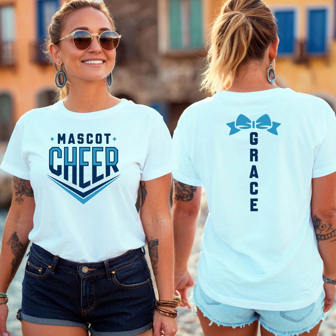 Mascot Cheer Shirt, Cheerleading Team Shirt, Sport Shirt, Cheer Bows ...