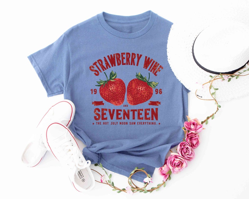 Strawberry Vintage Shirt, Vintage Retro Band Tee, Strawberry Wine Lovers Shirt, Summer's Graphic Tee, Retro Inspired Shirt image 6