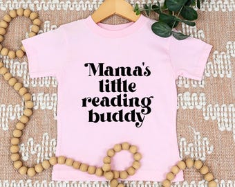 Mama’s Little Reading Buddy Bodysuit, Book Lover Baby Gift, Gift For Librarian Mom, Baby Shower Gift, Newborn Baby Gift, Coming Home Outfit
