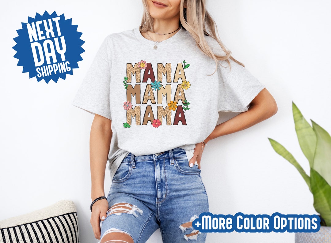 Fiesta Mama Floral Leopard Graphic Tee