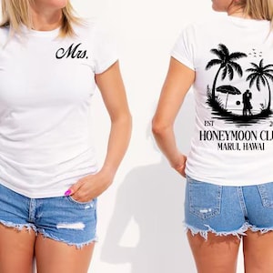 Custom Mr And Mrs Shirts,couples Honeymoon Club Shirt, Just Married Shirt,couples Matching Comfort Colors® Shirt,honeymoon Gift For Newlywed