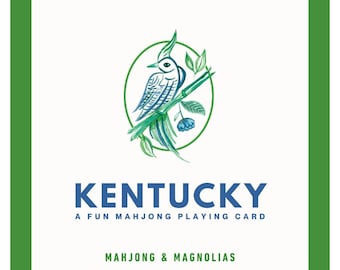 Kentucky Mahjong Fun Cards (set of 4 cards)