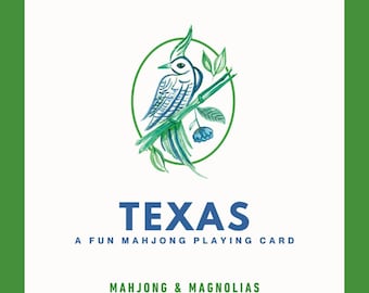 Texas Mahjong Fun Card (set of 4 cards)