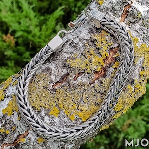 Handcrafted viking bracelet. Sterling silver norse bracelet. Viking Arm Ring for Men & Women. Viking Jewelry Gifts.