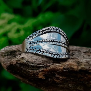 Viking replica ring from Gotland. Handcrafted sterling silver viking ring. Viking Jewelry Gifts.
