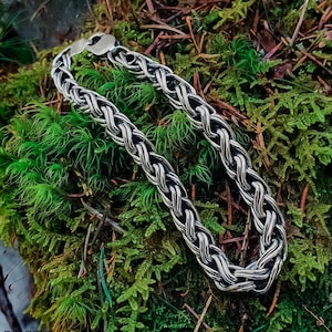 Handcrafted viking bracelet. Sterling silver norse bracelet. Viking Jewelry Gifts.