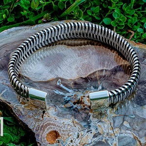 Authentic viking arm ring. Sterling silver norse bracelet. Handcrafted viking bracelet. Viking Jewelry Gifts