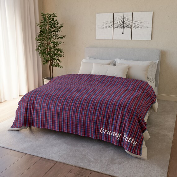 Personalised Tartan Blanket Tartan Throw Blanket Fleece Blanket Throw Soft Cuddly Warm Throw Scottish Throw Scottish Home Decor Etsy