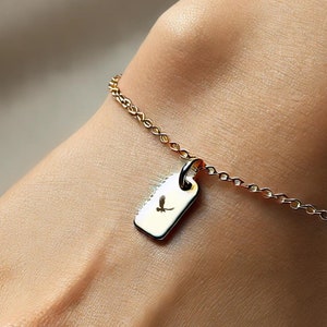 Falke Armband: 925 Sterling Silber, 14k vergoldet