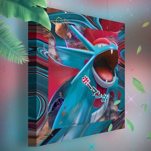 Drattak • Toile Pokémon • Idée de cadeau Art