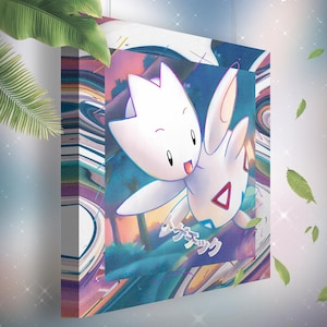 Togetic • Toile Pokémon • Idée de cadeau Art