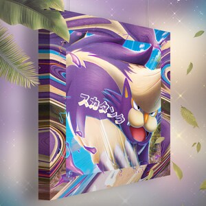 Moufflair • Toile Pokémon • Idée de cadeau Art