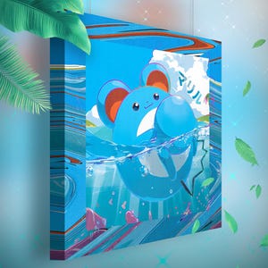 Marill • Toile Pokémon • Idée de cadeau Art