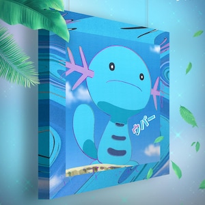 Axoloto • Toile Pokémon • Idée de cadeau Art
