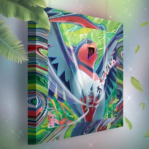 Hélédelle • Toile Pokémon • Idée de cadeau Art