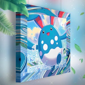 Azumarill • Toile Pokémon • Idée de cadeau Art
