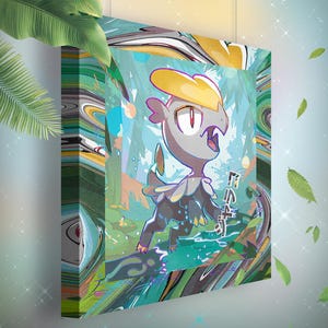 Bébécaille • Toile Pokémon • Idée de cadeau Art