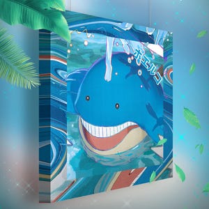 Wailmer • Toile Pokémon • Idée de cadeau Art