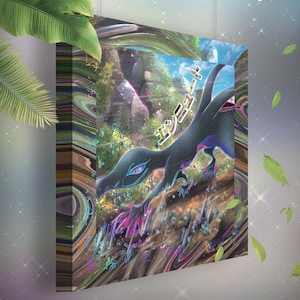 Malamandre • Toile Pokémon • Idée de cadeau Art