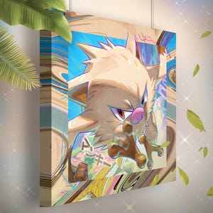 Férosinge • Toile Pokémon • Idée de cadeau Art