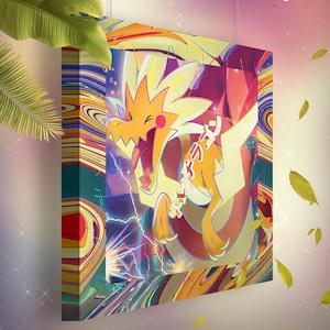 Galvagon • Toile Pokémon • Idée de cadeau Art