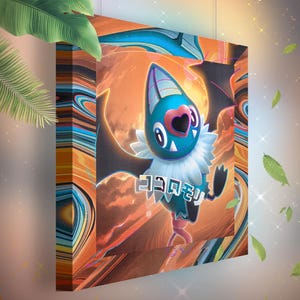 Rhinolove • Toile Pokémon • Idée de cadeau Art