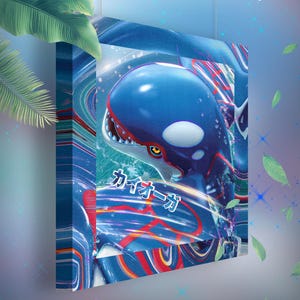 Kyogre • Toile Pokémon • Idée de cadeau Art