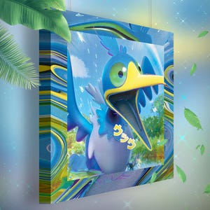 Nigosier • Toile Pokémon • Idée de cadeau Art