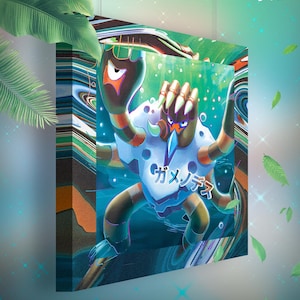 Golgopathe • Toile Pokémon • Idée de cadeau Art