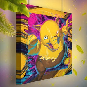 Soporifik • Toile Pokémon • Idée de cadeau Art
