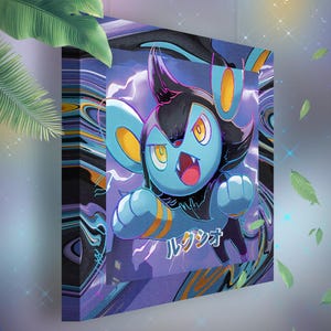 Luxio • Toile Pokémon • Idée de cadeau Art