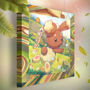 Laporeille • Toile Pokémon • Idée de cadeau Art