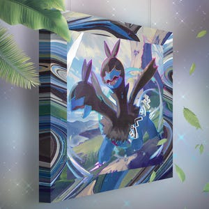 Diamat • Toile Pokémon • Idée de cadeau Art