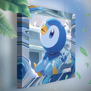 Tiplouf • Toile Pokémon • Idée de cadeau Art