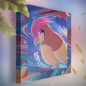 Roucoups • Toile Pokémon • Idée de cadeau Art