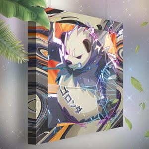 Pandarbare • Toile Pokémon • Idée de cadeau Art