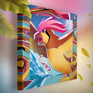 Roucoups • Toile Pokémon • Idée de cadeau Art