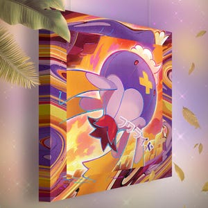 Grodrive • Toile Pokémon • Idée de cadeau Art